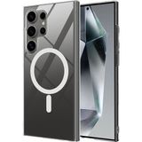 Pilanix Samsung Galaxy S26 Ultra Kılıf Kamera Korumalı Magsafeli Sararmayan Porto Kapak - Şeffaf