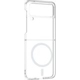 Pilanix Samsung Galaxy Z Flip 4 Kılıf Sararmayan Magsafeli Şeffaf London Kapak