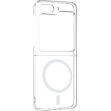 Pilanix Samsung Galaxy Z Flip 5 Kılıf Sararmayan Magsafeli Şeffaf London Kapak