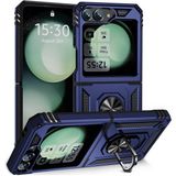 Pilanix Samsung Galaxy Z Flip 6 Kılıf Ultra Korumalı Yüzüklü Manyetik Vega Kapak - Lacivert