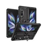 Pilanix Samsung Galaxy Z Fold 4 Kılıf Ultra Korumalı Yüzüklü Manyetik Vega Kapak Siyah