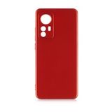 Pilanix Xiaomi 12 Kılıf Ultra İnce Mat Silikon Kırmızı