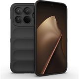 Pilanix Xiaomi 15T Pro Kılıf Kamera Korumalı Oyuk Desenli Lux Etnik Silikon - Siyah