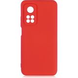 Pilanix Xiaomi Mi 10T Pro Kılıf Kamera Korumalı İçi Süet Mara Lansman Silikon Kırmızı