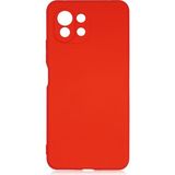 Pilanix Xiaomi Mi 11 Lite Kılıf Kamera Korumalı İçi Süet Mara Lansman Silikon Kırmızı