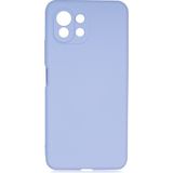 Pilanix Xiaomi Mi 11 Lite Kılıf Kamera Korumalı İçi Süet Mara Lansman Silikon Mor