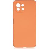 Pilanix Xiaomi Mi 11 Lite Kılıf Kamera Korumalı İçi Süet Mara Lansman Silikon Turuncu