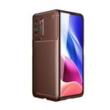 Pilanix Xiaomi Mi 11X Kılıf Karbon Desenli Lux Negro Silikon Kahverengi
