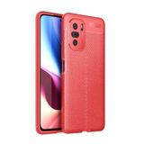 Pilanix Xiaomi Mi 11X Pro Kılıf Deri Desenli Lux Niss Silikon Kırmızı
