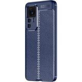 Pilanix Xiaomi Mi 12T Pro Kılıf Deri Desenli Lux Niss Silikon - Lacivert