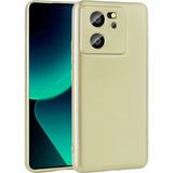 Pilanix Xiaomi Mi 13T Pro Kılıf Kamera Korumalı Ultra Ince Mat Silikon - Gold