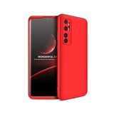 Pilanix Xiaomi Mi Note 10 Lite Kılıf 3 Parça 360 Zore Ays Kapak Kırmızı