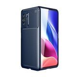 Pilanix Xiaomi Poco F3 Kılıf Karbon Desenli Lux Negro Silikon Lacivert