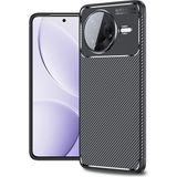 Pilanix Xiaomi Poco F7 Pro Kılıf Karbon Desenli Lux Negro Silikon - Siyah