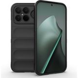 Pilanix Xiaomi Poco F8 Ultra Kılıf Kamera Korumalı Içi Süet Oyuk Desenli Lux Etnik Silikon - Siyah