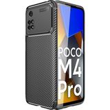 Pilanix Xiaomi Poco M4 Pro 4g Kılıf Karbon Desenli Lux Negro Silikon - Siyah