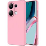 Pilanix Xiaomi Poco M6 Pro 4g Kılıf Kamera Korumalı Içi Süet Renkli Lansman Silikon - Pembe