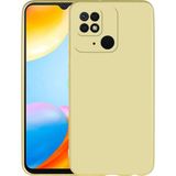 Pilanix Xiaomi Redmi 10C Kılıf Ultra İnce Mat Silikon Gold