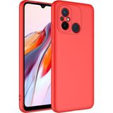 Pilanix Xiaomi Redmi 12C Kılıf Içi Süet Mara Lansman Silikon - Kırmızı