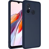 Pilanix Xiaomi Redmi 12C Kılıf Içi Süet Mara Lansman Silikon - Lacivert