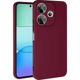 Pilanix Xiaomi Redmi 13 4g Kılıf Renkli Kamera Korumalı Içi Süet Mara Lansman Silikon - Bordo