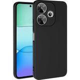 Pilanix Xiaomi Redmi 13 4g Kılıf Renkli Kamera Korumalı Içi Süet Mara Lansman Silikon - Siyah