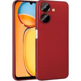 Pilanix Xiaomi Redmi 13C Kılıf Kamera Korumalı Ince Mat Silikon - Kırmızı