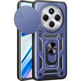 Pilanix Xiaomi Redmi 14C Kılıf Ultra Korumalı Yüzüklü Manyetik Kamera Korumalı Sürgülü Vega - Lacivert