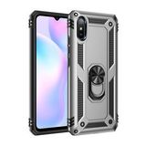 Pilanix Xiaomi Redmi 9A Kılıf Ultra Korumalı Yüzüklü Manyetik Vega Kapak Gri