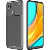 Pilanix Xiaomi Redmi 9C Kılıf Karbon Desenli Lux Negro Silikon Siyah