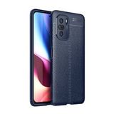 Pilanix Xiaomi Redmi K40 Kılıf Deri Desenli Lux Niss Silikon Lacivert