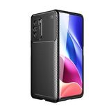Pilanix Xiaomi Redmi K40 Kılıf Karbon Desenli Lux Negro Silikon Siyah