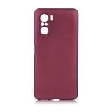 Pilanix Xiaomi Redmi K40 Pro Kılıf Ultra İnce Mat Silikon Bordo