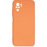 Pilanix Xiaomi Redmi Note 10 Kılıf Kamera Korumalı İçi Süet Mara Lansman Silikon Turuncu