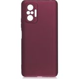 Pilanix Xiaomi Redmi Note 10 Pro Kılıf Ultra İnce Mat Silikon Bordo