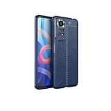 Pilanix Xiaomi Redmi Note 11 Kılıf Deri Desenli Lux Niss Silikon - Lacivert