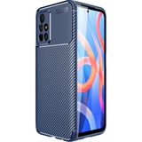 Pilanix Xiaomi Redmi Note 11 Kılıf Karbon Desenli Lux Negro Silikon - Lacivert