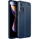 Pilanix Xiaomi Redmi Note 11 Pro Kılıf Deri Desenli Lux Niss Silikon - Lacivert