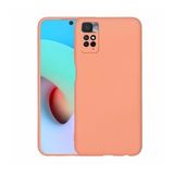 Pilanix Xiaomi Redmi Note 11 Pro Kılıf Kamera Korumalı İçi Süet Mara Lansman Silikon Turuncu