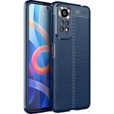 Pilanix Xiaomi Redmi Note 11S Kılıf Deri Desenli Lux Niss Silikon Lacivert