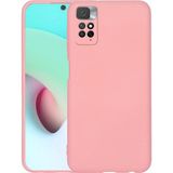 Pilanix Xiaomi Redmi Note 11S Kılıf İçi Süet Renkli Mara Lansman Silikon Pembe