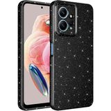 Pilanix Xiaomi Redmi Note 12 4g Kılıf Kamera Korumalı Simli Lux Koton Silikon - Siyah