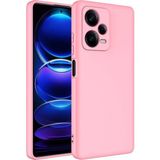 Pilanix Xiaomi Redmi Note 12 Pro Plus 5g Kılıf Içi Süet Renkli Mara Lansman Silikon - Pembe