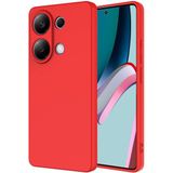 Pilanix Xiaomi Redmi Note 13 Pro 4g Kılıf Kamera Korumalı Içi Süet Renkli Lansman Silikon - Kırmızı