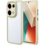 Pilanix Xiaomi Redmi Note 13 Pro 4g Kılıf Renkli Silikon Kenarlı Arkası Şeffaf Kamera Korumalı Vitamin Kapak - Gold