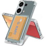 Pilanix Xiaomi Redmi Note 13 Pro 5g Kılıf Kamera Korumalı Kart Koymalı Şeffaf Antishock Silikon