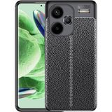 Pilanix Xiaomi Redmi Note 13 Pro Plus 5g Kılıf Deri Desenli Lux Niss Silikon - Siyah