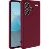 Pilanix Xiaomi Redmi Note 13 Pro Plus 5g Kılıf Kamera Korumalı Renkli Içi Süet Lansman Silikon - Bordo