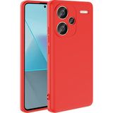 Pilanix Xiaomi Redmi Note 13 Pro Plus 5g Kılıf Kamera Korumalı Renkli Içi Süet Lansman Silikon - Kırmızı