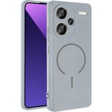 Pilanix Xiaomi Redmi Note 13 Pro Plus 5g Kılıf Magsafeli Kamera Korumalı Içi Süet Meta Silikon - Gri